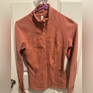 Lululemon define zip up like new salmon color
